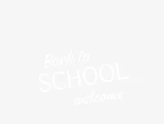 矢量放射白色欢迎返校英文字体免抠