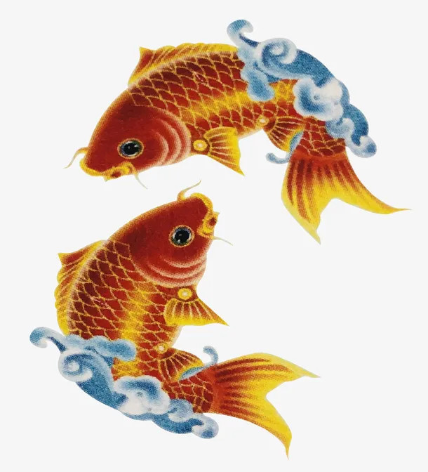 图案 图案 鱼 鲤鱼 国潮免抠