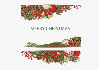 红色圣诞松树高清免扣素材免抠