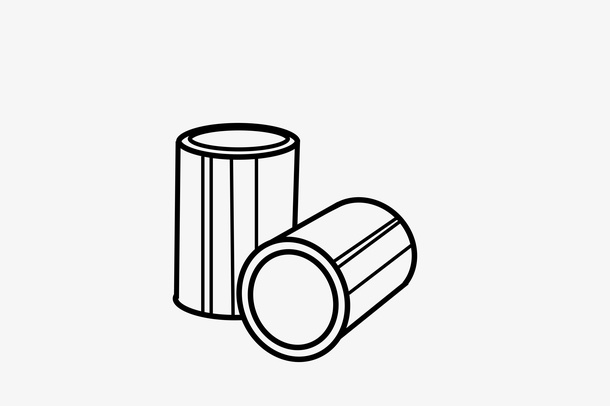 五金材质图标圆柱体免抠