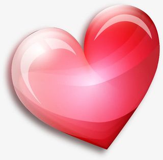 红色卡通爱心手绘设计免抠