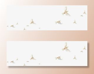 春天飞翔白色鸽子免抠装饰动物元素