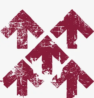 复古矢量箭头免抠