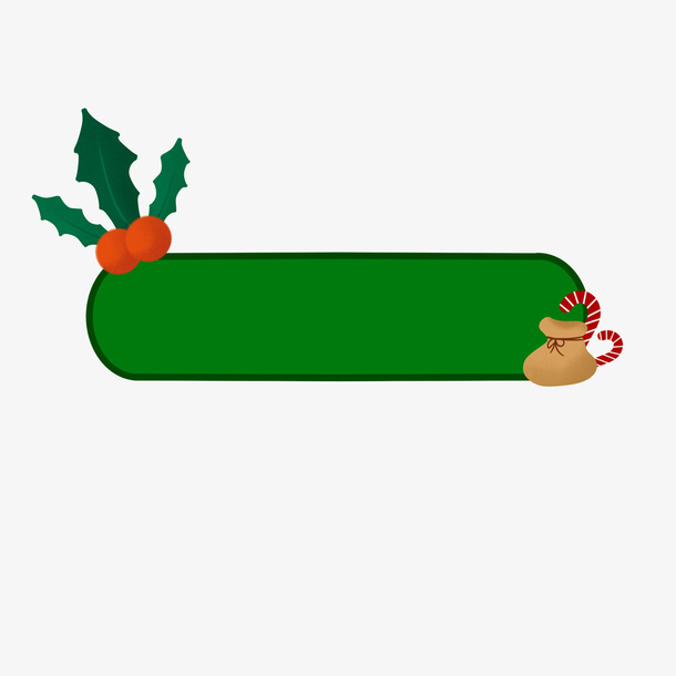 圣诞节气氛对话框免抠节日圣诞节元素