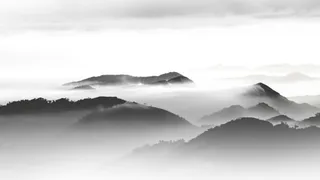 远山烟雾精美背景免抠