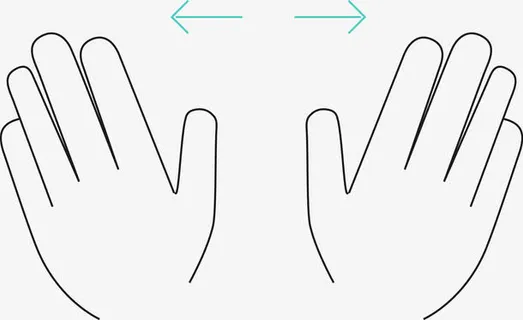 向左右滑动的手势素材图免抠