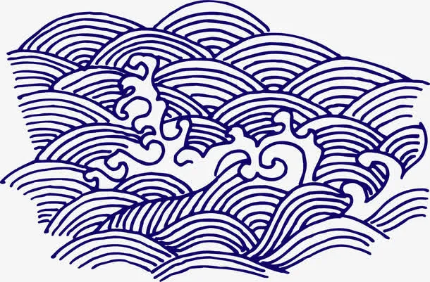 青花瓷图案免抠