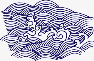 青花瓷图案免抠