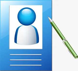 个人简历png矢量素材免抠