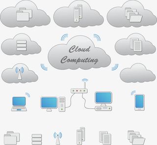 云储存矢量免抠