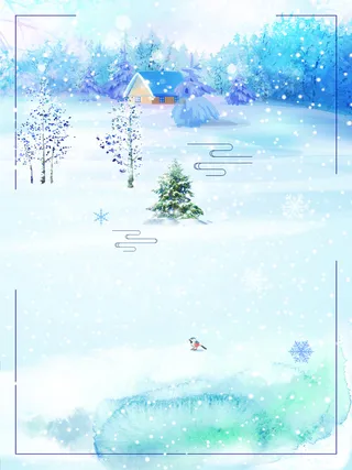 冬天立冬冬至背景高清