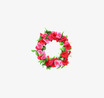 o英文字母花朵元素免抠