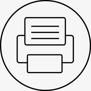 传真传真机圆黑图标免抠图标元素