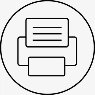 传真传真机圆黑图标免抠图标元素