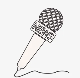 少儿主持话筒海报插画免抠