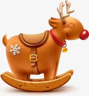 创意合成效果圣诞节麋鹿免抠