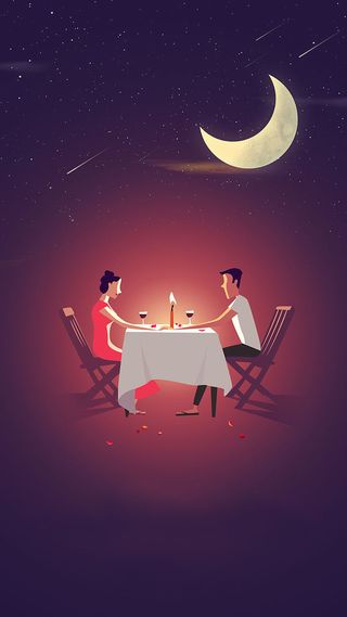 烛光晚餐H5背景高清