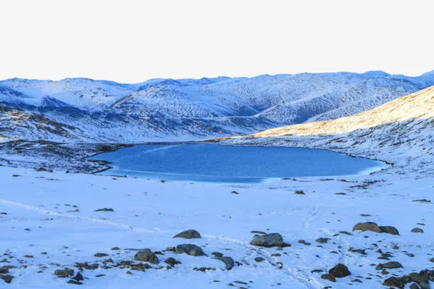 喀纳斯景区小黑湖免抠