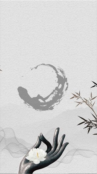 企业文化禅意艺术佛教H5背景素材高清