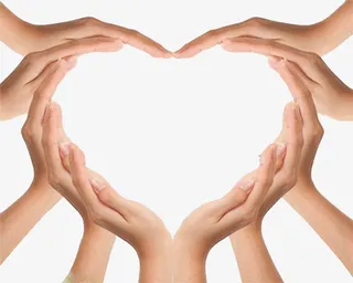 爱心创意手势免抠