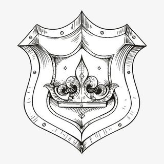 欧式复古盾牌免抠