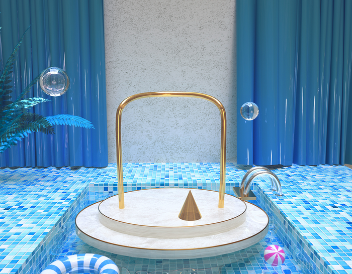 国潮，背景，C4D，电商高清