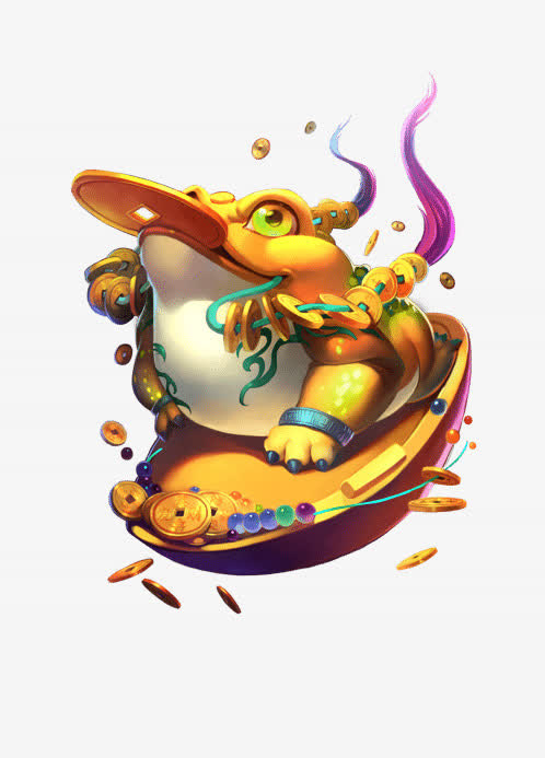 卡通金蟾蜍免抠