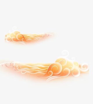 新年祥云元素免抠装饰中国风元素