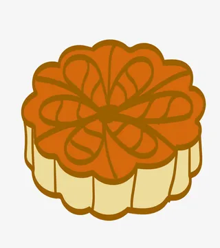 中秋月饼矢量免抠