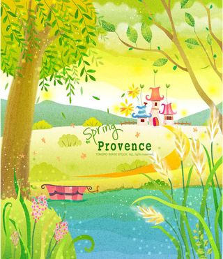 春天唯美景色梦幻风景背景素材高清