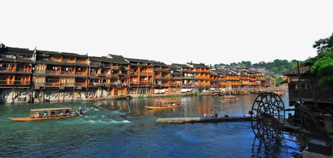 凤凰古城摄影素材免抠