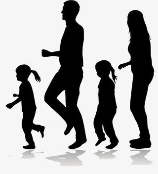 起步跳跃的一家人免抠