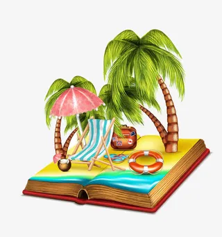 夏天设计书本素材免抠免抠