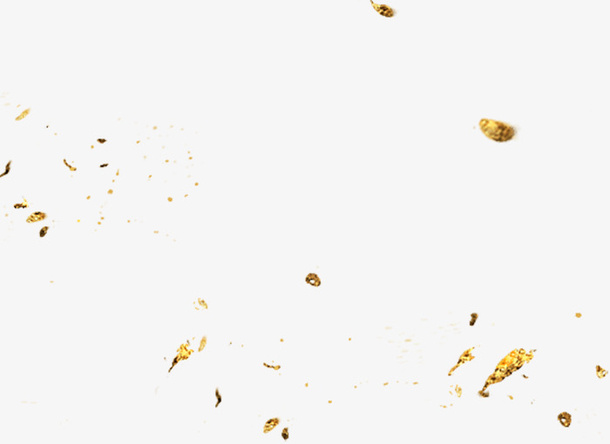 漂浮元素金色免抠