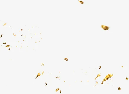漂浮元素金色免抠