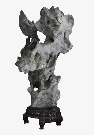 八戒背媳妇灵璧天然奇石免抠图片免抠