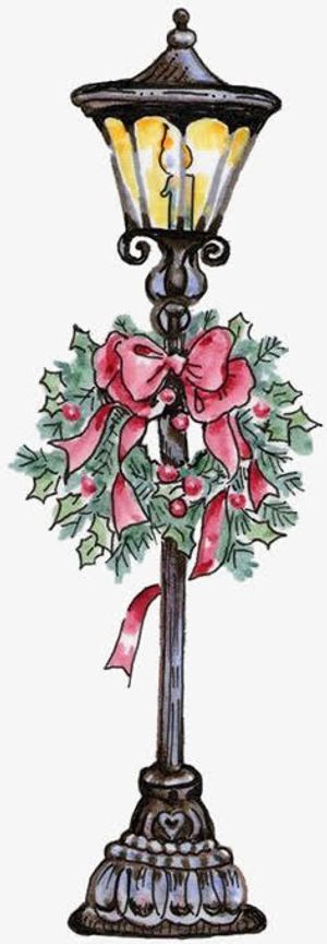 圣诞节路灯免抠