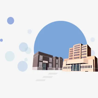 现代教学楼免抠