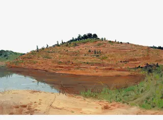 油画小山坡免抠