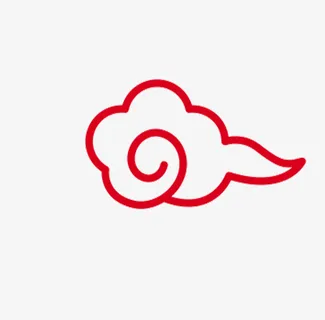 中国祥云纹饰装饰免抠