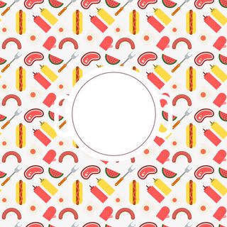 烧烤美食矢量图免抠