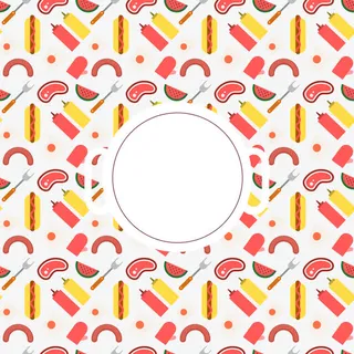 烧烤美食矢量图免抠