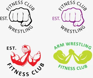 彩色健身图标矢量免抠