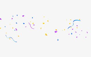 飞舞的彩带免抠