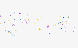 飞舞的彩带免抠