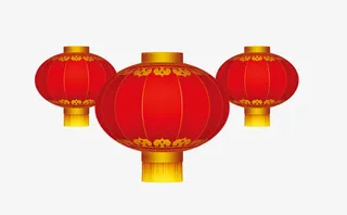 元宵节大红灯笼免抠