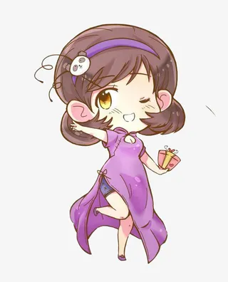 旗袍小女孩免抠