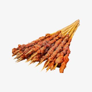 烧烤牛肉串透明图层素免抠