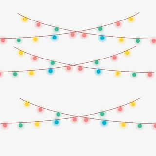 春节元宵矢量彩色的灯免抠