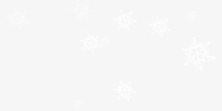 白色轻盈卡通雪花装饰图案免抠